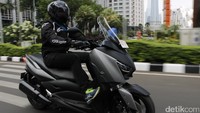 1. Motor yang dipakai Prabowo adalah Yamaha Xmax Foto: Khairul Imam Ghozali