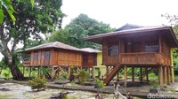 Cottage-cottage di Nusa Ra juga cantik. Bisa dijadikan sebagai background foto traveler (Wahyu/detikTravel)