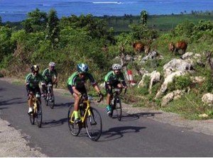 Indahnya Rute Balap Sepeda Internasional GFNY di Lombok