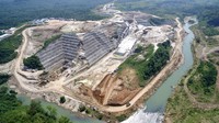 Begini penampakan terkini proyek pembangunan Bendungan Karian di Kabupaten Lebak, Banten. Dok. Kementerian PUPR.