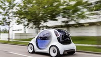 Dikatakan mobil mungil ini akan menawarkan berbagai kelebihan yang sudah diperkenalkan pada Mercedes-Benz. seperti konektivitas, teknologi otonom, dan penggunaan yang fleksibel (shared and services) serta electric drive systems (electric). Foto: Dok. Smart