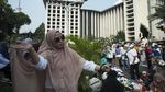 Foto: Seusai Salat Idul Adha di Istiqlal
