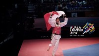 Mariska Halinda adalah taekwondoin putri yang turun sebagai juara bertahan di kyorugi 53kg. Dia berhasil memeprtahankan emas sekaligus menjadi emas ke-32 Indonesia. (inst. Mariska Halinda)