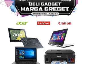Beli Gadget Harga Greget di Transmart dan Carrefour
