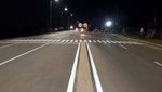Foto: Wajah Tol Palembang-Indralaya di Malam Hari