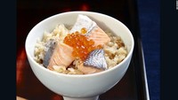 Salmon telah menjadi bagian penting dari kuliner Tohoku. Seperti Harako Meshi yang secara harafiah berarti nasi anak salmon. Menu ini menjadi andalan dari wilayah tersebut. Biasa tersaji dalam acara keluarga, sehingga tiap rumah punya kreasi sendiri dari menu ini.