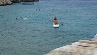 Dari Ankara, Ibukota Turki, Kalkan dapat ditempuh melalui jalur darat kurang lebih 7 jam. Namun sebanding dengan keseruan yang di dapat ketika sampai di sana. Kamu berani coba waterslidenya? (Beach Park Kalkan)