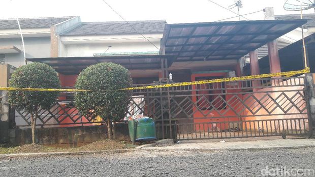 Rumah kontrakan yang jadi saksi bisu penembakan Indria.