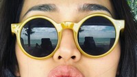 Ini gaya duck face Jedar.  Foto: Instagram/ Jessica Iskandar