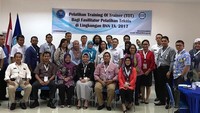 Salah satunya saat dia mengikuti Training of Trainer (ToT)