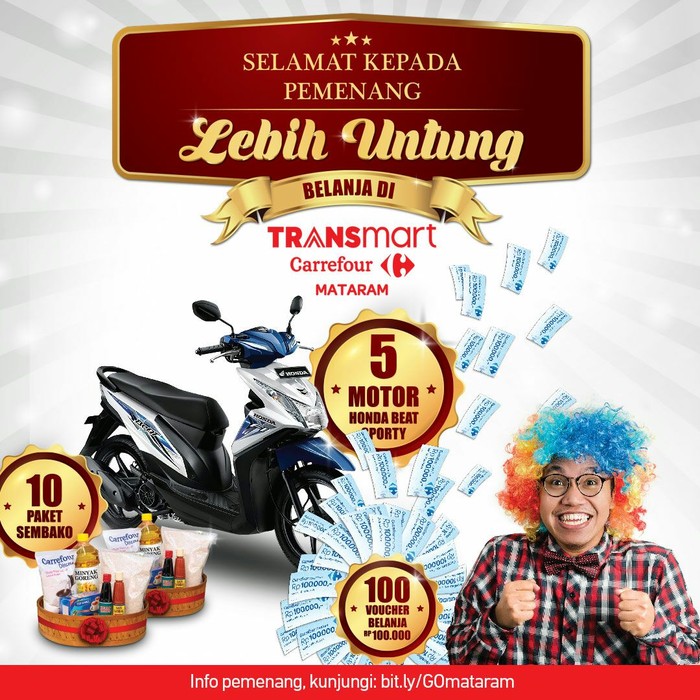 Ini Pemenang Program Belanja Lebih Untung Transmart Carrefour Mataram