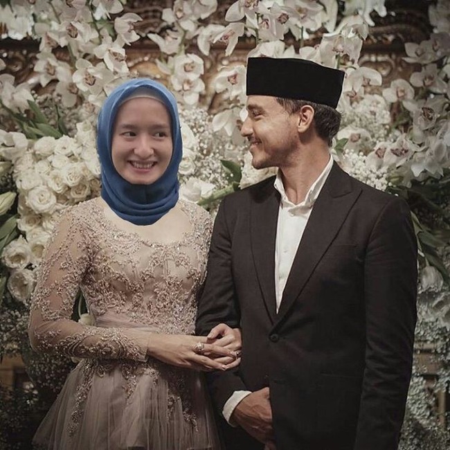 Para wanita yang baper dan mengedit wajah Raisa menjadi wajah mereka ini mengunggah foto hasil editan tersebut ke media sosial. Tujuannya tentu sebagai lelucon dan menjadi obat patah hati. Foto: Dok. Instagram @fitritambunan4055.