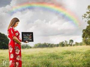 Foto: Cantik! Pengumuman Bakal Hadirnya si Rainbow Baby