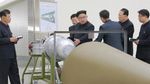 Kim Jong-Un Periksa Bom Hidrogen untuk Rudal Nuklir Korut