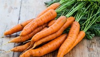 Jika membeli wortel langsung di pasar, biasanya wortel masih memiliki daun. Jangan dibuang, menurut Carloline West Passerrelo selaku juru bicara di Academy of Nutrition Dietics, bagian hijau ini mengandung enam kali lipat kandungan vitamin A lebih besar dibandingkan batang wortel. Bagian hijau ini bisa ditumis atau dicampurkan dalam racikan salad. Foto: Istimewa