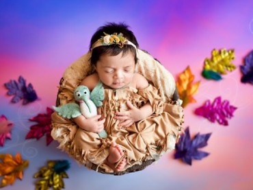 Foto: Cute! Saat Bayi Baru Lahir Jadi Moana Sampai Rapunzel