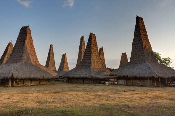 Yang pertama, ada Ratenggaro merupakan kampung adat yang masuk dalam wilayah Desa Ratenggaro, Sumba Barat Daya. Traveler bisa melihat rumah adat yang unik dengan atap menjulang tinggi. Ada pula kuburan batu peninggalan Zaman Megalitikum (Thinkstock)