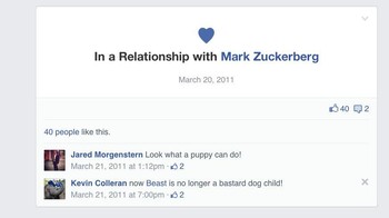 Meski sudah lama pacaran, baru di tahun 2011 tertera kalau mereka menjalin hubungan di Facebook. Foto: istimewa