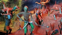 Taman rekreasi ini bernama Haw Par Villla yang berada di Singapura. Di sini terdapat 1.000 patung dan diorama yang menggambarkan legenda dan mitos China. Salah satunya yakni tempat khusus yang menampilkan gambaran penyiksaan di neraka. Ih seram! (CNN Travel)