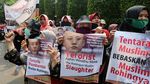 Kedubes Myanmar di Jakarta juga Didemo terkait Rohingya