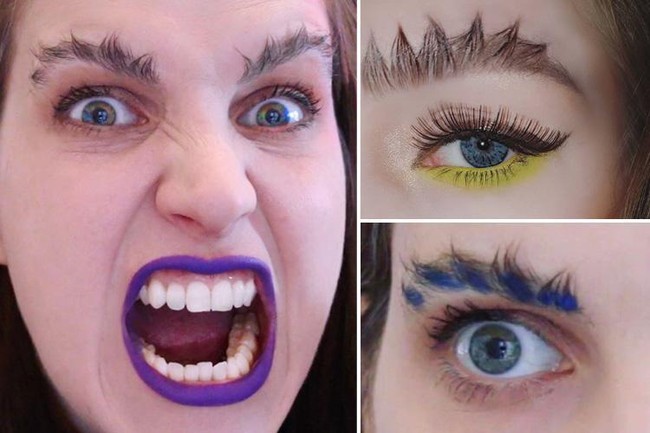 Alis Naga juga sempat jadi viral setelah tren alis bulu burung. Bentuknya alis dibuat runcing-runcing ke atas seperti bentuk badan naga. Foto: dok. Instagram