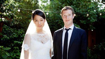 Pada tahun 2012, mereka memutuskan menikah dalam upacara sederhana di belakang rumah Zuck. Foto: istimewa