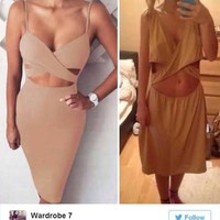 Wanita ini juga harus menerima kenyataan bahwa bajunya jauh dari ekspektasi karena dibuat secara asal.