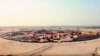 Proses pembangunan pondasi Dubai Creek Tower yang dimulai sejak 2016 lalu. (Inhabitat)