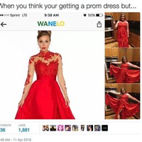 Sebaiknya jangan pesan baju prom di situs online yang kurang terpercaya jika tidak mau seperti ini.