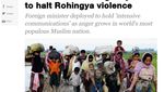 Potret Diplomasi Menlu untuk Rohingya yang Jadi Perhatian Dunia