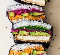 Sushi sandwich.