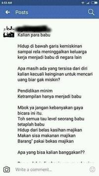 Postingan AS di Facebook. 