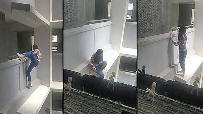 Demi Mantan Pacar, Gadis Ini Nekat Panjat Apartemen