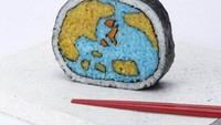 Bumi yang berbentuk bulat dengan warna biru ini sangat unik. Dan sayang ya kalau dimakan. Foto: Istimewa