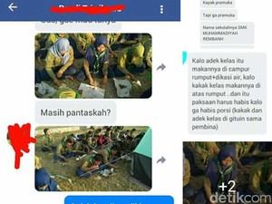 Viral, Beredar Foto Pandu di Rembang Makan di Atas Tanah