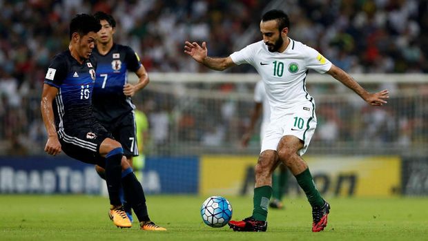 Mohamed Al Sahlawi menjadi andalan di timnas Arab Saudi. (