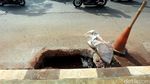 Foto: Galian Kabel Asal-asalan, Jalan Kembali Rusak
