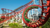 Tower of Terror, wahana roller coaster yang berada di Dreamworld, Queensland, Australia. Tinggi jalurnya mencapai 115 meter!(Dreamworld Australia/Facebook)