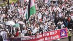 Bendera Ar Rayah Raksasa di Aksi Solidaritas Rohingya