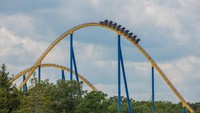 Top Thrill Dragster yang berada di Cedar Point, Ohio, Amerika memiliki ketinggian jalur roller coaster 128 meter (Cedar Point/Facebook)