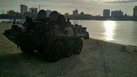 Panser Anoa Amphibious merupakan pengembangan lebih lanjut dari kendaraan tempur 6x6 produksi PT  Pindad (Persero). (dok. PT. Pindad)