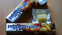 Pepperfruits merupakan sebenarnya permen karet rasa buah. Tapi makin unik dengan tambahan lada hitam! Foto: Istimewa