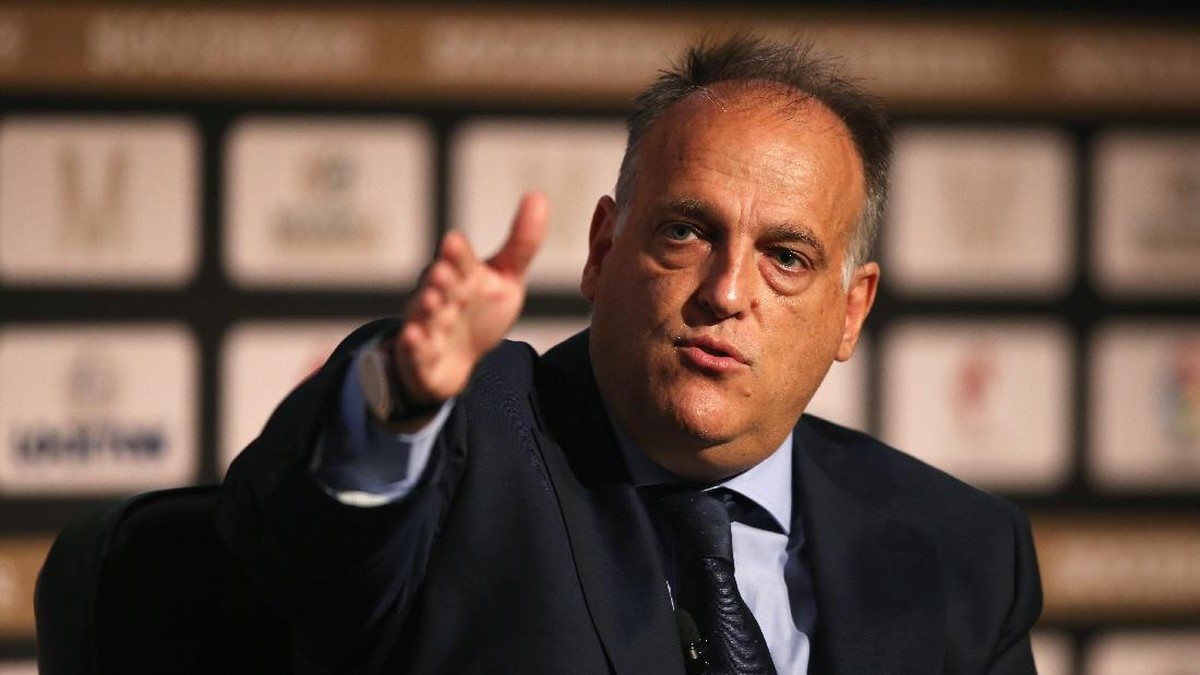 Presiden LaLiga Javier Tebas kembali serang Paris Saint-Germain. (Foto: Jan Kruger/Getty Images for Soccerex)