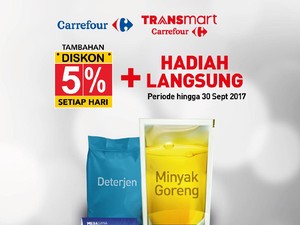 Belanja dengan Debit Bank Mega Gratis Minyak Goreng di Transmart Carrefour