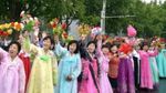Meriahnya Warga Korea Utara Rayakan Uji Coba Bom Hidrogen