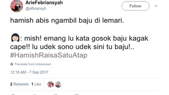 Tuh! Neng cape nyetrika. (Foto: Screenshot Twitter)