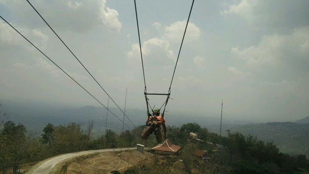 Sudah Tahu? Flying Fox Terpanjang se-Asia Tenggara di Gunungkidul