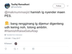 Cuitan Kocak Netizen #HamishRaisaSatuAtap