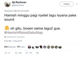 Cuitan Kocak Netizen #HamishRaisaSatuAtap