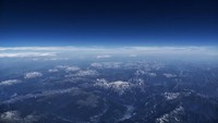 Panorama dari ketinggian 39.000 kaki. Rasanya seperti sedang berada di luar angkasa (@ashthepilot_/Instagram)
